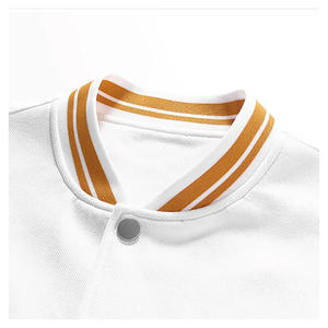 Diseño personalizado Varsity Letterman chaqueta de béisbol de los hombres de invierno de lana de tela con capucha bordado Collage Reversible-Chaqueta del equipo del hombre - Product Image 6