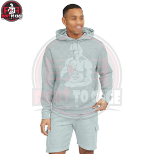 Conjunto de 2 Piezas de Sudadera con Capucha y Pantalones Cortos Casuales para Hombre, Diseño Único Totalmente Personalizado, Alta Calidad, Transpirable, Otoño 2026 - Product Image 2