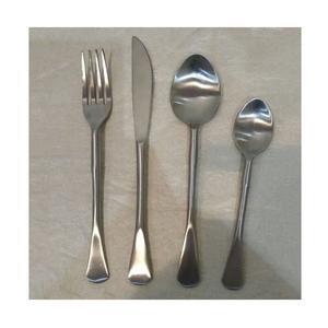 Juego de cubiertos de acero inoxidable de 4 piezas al por mayor, textura martillada, apto para lavavajillas, cuchillo, tenedor, cuchara y cucharilla sostenibles - Product Image 3