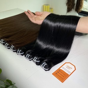 Vente en gros d'extensions de cheveux trame droite soyeuse et droite à cuticules alignées paquets de cheveux vierges avec les meilleurs prix livraison directe - Product Image 2