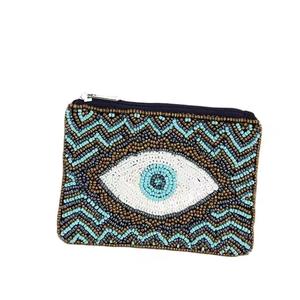 CRYSTAL CRAFT <b>Heart</b> New Stylish Bohemian Full Bead Flower Exquisite Embroidered Glass Beads PU Crossbody <b>Bags</b> Handmade Coin - Product Image 3