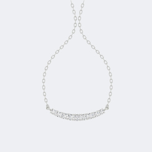 สร้อยคอจี้เพชรทรงกลม 2.10 กะรัต ฝังแบบหนามเตย - Product Image 2