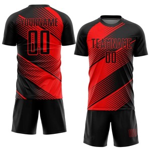 Maillots de football sur mesure en gros, édition fan, uniformes d'entraînement d'équipe, maillots personnalisés à manches courtes en nylon/coton à séchage rapide - Product Image 6