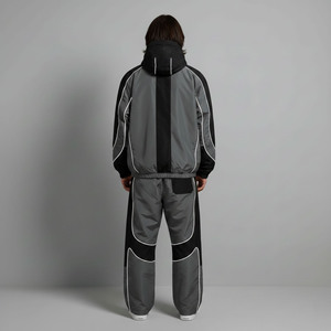 Men Windbreaker <b>Tracksuit</b> Breathable Casual Sportswear Running Jacket Elastic Athletic Pants Outdoor Fitness and online sale - Product Image 5