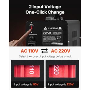 Trasformatore di Potenza Robusto 1000VA Step Up/Down per Convertire 110V 220V 220V 110V per Adattatori da Viaggio - Product Image 2