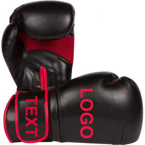 Hot Selling High Quality Breathable PU Leather Boxing Gloves with Customized Logo <b>Hook</b> Loop Closure for Outdoor Training Unisex - Product Image 2