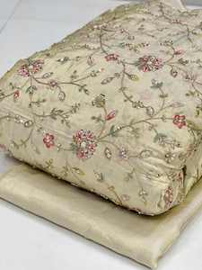 Tela de encaje con cuentas bordadas para vestidos de novia y ropa de noche, suministro al por mayor para compradores de moda globales en todo el mundo. - Product Image 3