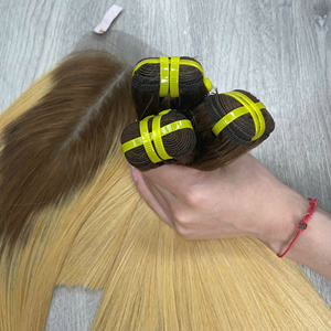 มัดและปิดผมมนุษย์สีบลอนด์แบบไล่ระดับสี - Product Image 6