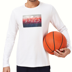 Camiseta de Manga Larga para Hombre, Estilo Nuevo, Color Sólido, Cuello Redondo, Compresión, en Oferta - Product Image 6