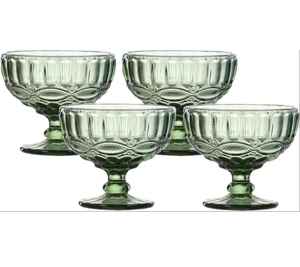 Vasos de helado de vidrio con tono morado |   Modernos y Lujosos Platos para Postres para Fiestas |   Vidrio Engrosado de Calidad de Exportación para Uso Diario, Frutero Artesanal - Product Image 5