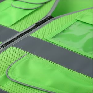 Chaleco de Seguridad de Alta Visibilidad para Hombre con Múltiples Bolsillos con Cremallera, Diseño Personalizable, Estilo Casual, Servicio OEM - Product Image 5
