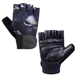 Guantes Deportivos Personalizados al por Mayor, sin Dedos, con Correa Larga, Hechos de Cuero de Alta Calidad para Levantamiento de Pesas - Product Image 5