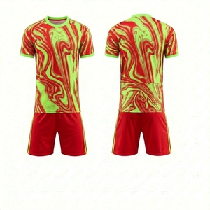 Vêtements de football à séchage rapide 100% polyester imprimés par transfert thermique pour adultes, maillots d'entraînement de football, gilets - Product Image 3