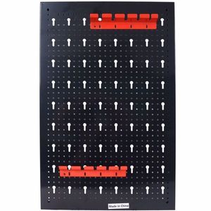 Organizzatore da Parete in Metallo con 3 Pannelli Forati da 4 Piedi per Garage, Porta Utensili, Porta Punte da Trapano, Porta Chiavi, Ganci e Accessori in Ferro - Product Image 2