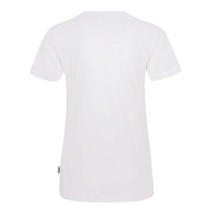 Camiseta Deportiva de Verano con Cuello en V, 100% Algodón, Logotipo Personalizado, Transpirable, Ecológica, de Secado Rápido, para Gimnasio, para Mujer, Venta al Por Mayor - Product Image 3