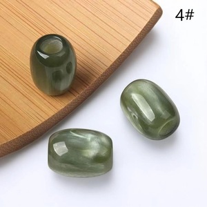 Cuentas Sueltas Facetadas de Resina Verde de ILAHI, Otros Patrones, Kit de Manualidades para Hacer Pulseras, Uttar Pradesh ICORB-14878 - Product Image 2