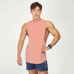 เสื้อกล้ามผู้ชายผ้าฝ้ายสำหรับฤดูร้อน คอกลม หลายสี สกรีนโลโก้ได้ตามต้องการ ขายส่ง - Product Image 5