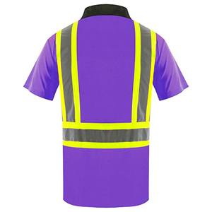 เสื้อโปโลนิรภัยคุณภาพพรีเมียม ผ้าฝ้าย 100% พร้อมแถบสะท้อนแสงสำหรับงานรักษาความปลอดภัย - Product Image 4
