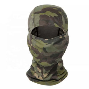 Pasamontañas al por mayor con logo personalizado, pasamontañas transpirable de poliéster de color liso para ciclismo, forro de pasamontañas para hombre, máscara facial completa para esquí. - Product Image 4