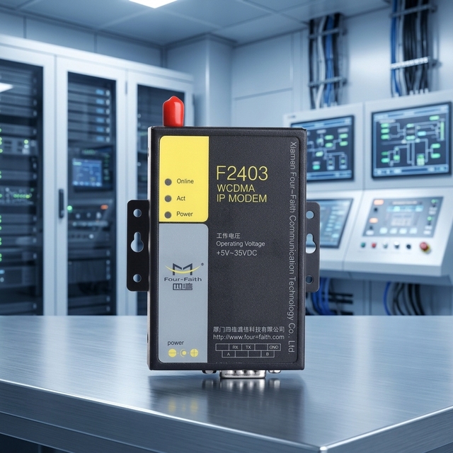 Four-Faith F2403 Industrial Wireless RS232 7.2Mbps Modbus TCP Modem for Sensors Meters PLC SCADA AMR