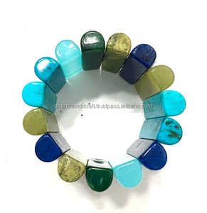 Pulsera de moda de resina de Ángel hecha a mano para mujer personalizada de alta calidad, hecho a mano modelo indio, patrón, hebra de Color, artesanías de resina - Product Image 3