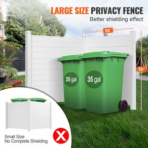 Pantallas de Privacidad Horizontales de Vinilo para Exteriores de 50'' de Ancho x 50'' de Alto, para Aire Acondicionado, Cercas, Equipos de Piscina, Puertas y Ventanas - Product Image 4