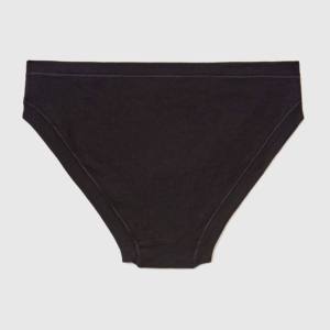 Women Mid-Rise Bikini <b>Panties</b> Solid Pink Lace Trim Seamless Knitted Style - Product Image 2