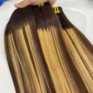 ผู้จำหน่ายผมแท้เพื่อสุขภาพ  แบบออมเบรไฮไลท์  ต่อผมตรงแบบ Bone Straight  ทุกสี - Product Image 6