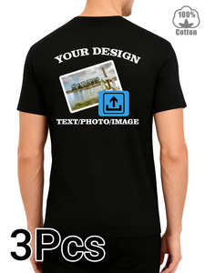 Custom Breathable Compressed Polyester T-Shirt Large Area Customization Chest/Street Loose Fit Perfect Gift Personalized Couple - Product Image 4