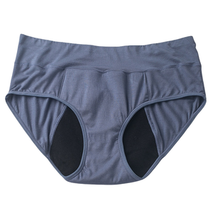 Culottes menstruelles hipster en coton et élasthanne pour femmes, respirantes, grandes tailles, douces, imprimées, tricotées, à taille élastique, pour usage quotidien - Product Image 4