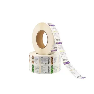 Autocollant en vinyle PE transparent couleur, adhésif imperméable pour logo, idéal pour spray nettoyant corporel, shampoing, soin de la peau, lotion - Product Image 2