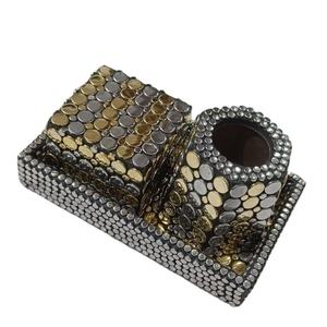 Juego Bakhoor hecho a mano de alta calidad, quemador de incienso Oud de Metal y madera, bandejas decorativas para servir de mesa, precio al por mayor Mubkhar - Product Image 1