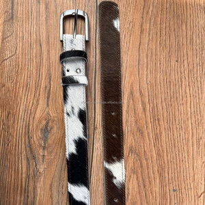 Cinturón de cuero de vaca hecho a mano genuino con hebilla duradera Diseño impecable de calidad premium Perfecto para Cowgirl the Blandford Belt - Product Image 4