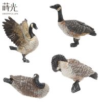 [2,9] Branta Canadensis Mini decoración de jardín terrario accesorios figuritas de resina en miniatura