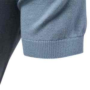 เสื้อยืดแขนสั้นผู้ชายผ้าคอตตอนเจอร์ซีย์ทรงปกติ ไม่เป็นขุย สีพื้น สวมใส่สบายๆ สำหรับฤดูร้อน - Product Image 3