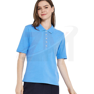 เสื้อโปโลผู้หญิงแบบสั่งทำพิเศษ ผ้าฝ้ายพรีเมียม แขนสั้น ทรงเข้ารูป ระบายอากาศได้ดี รับผลิตแบรนด์ส่วนตัว สั่งซื้อจำนวนมาก - Product Image 1
