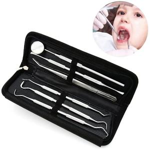 Kit dental profesional de 6 piezas de acero inoxidable | Juego manual de higiene bucal y examen de VIDIFIVE - Product Image 1