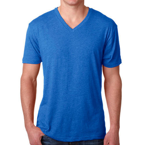 T-shirts à manches courtes en polyester/coton respirant, col en V, séchage rapide, tricotés, longueur standard, neufs - Product Image 2