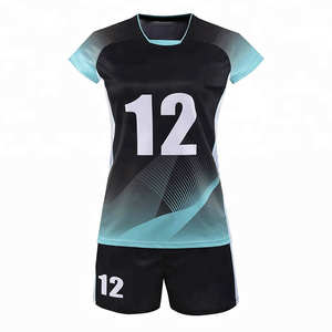 Uniformes de Voleibol Sublimados con Diseño de Logotipo Personalizado, Secado Rápido, Transpirables, 100% Poliéster, Conjunto de Camiseta de Voleibol para Hombre y Mujer - Product Image 1