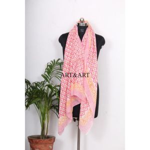 Hermoso Pareo de Algodón Estampado a Mano con Diseño Floral, Tela de Playa para Mujer, Vestido de Baño, Cubre Bikini, Pañuelo para el Cuello y el Cuerpo - Product Image 5