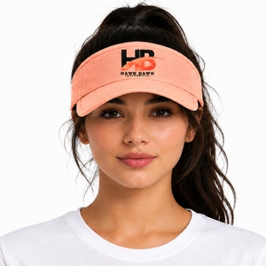 Casquette de sport unisexe en coton avec visière corail, ajustable, pour un style moderne, actif et décontracté estival, casquette tendance - Product Image 1