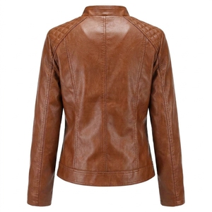 Veste en cuir de vache véritable pour femmes de qualité supérieure, vente en gros, couleurs personnalisées, logo, vestes authentiques pour femmes - Product Image 5