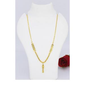 Collar de cadena Joyería Venta al por mayor Venta caliente Clásico Ajustable Chapado en oro Dubai Cadena Diseño de joyería India - Product Image 2