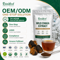 Bubuk Jamur Chaga Liar HALAL ISO 30% Polisakarida, Kualitas Makanan, Grosir Pabrik, Ekstrak Chaga Bubuk