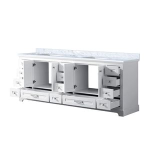 Mobile bagno doppio bianco con piano in marmo di Carrara 84 pollici L X 22 Pollici Mobili da Bagno D - Product Image 5