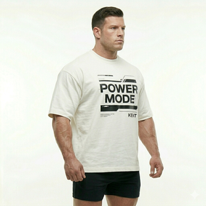 Camiseta Deportiva Extra Grande de Algodón 100% de Marca Privada OEM, Camiseta de Entrenamiento de Alto Rendimiento, Ropa Deportiva Transpirable para Hombre y Mujer - Product Image 6