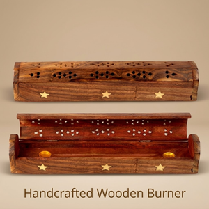 Handmade Wooden Incense Burner Coffin Box Brass Inlay Ash Catcher Storage <b>Aroma</b> <b>Diffuser</b> Holder Luxury Home Decor Wholesale Gift - Product Image 2