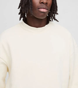 Solid plain color 100% Cotton Long Sleeve Sweatshirt <b>Top</b> Fashion <b>Thermal</b> Breathable Streetwear Styles Winter Hoodies Sweatshirts - Product Image 3