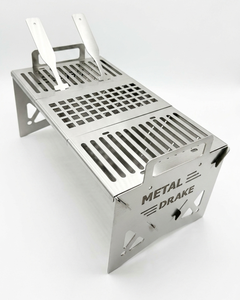 Parrilla Portátil de Acero Inoxidable 304, Estufa de Carbón Plegable para Camping, Barbacoa para Picnic al Aire Libre, Versión 2 - Product Image 1