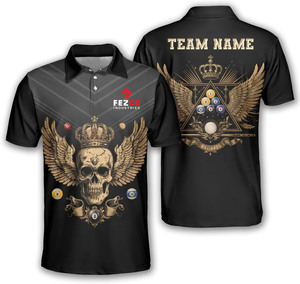 Camisa de Polo de Billar para Hombre, Manga Corta, Diseño Estampado de Bolas de Billar, Informal, Tejido de Poliéster, Secado Rápido - Product Image 5